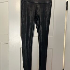 SPANX Shiny Black Leggings